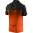 Löffler Flow T-shirt de cyclisme avec zip pectoral Homme, orange/noir