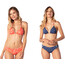 Rip Curl Beach Nomadic Revo Tri Top de Bikini Mujer, naranja/azul