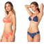 Rip Curl Beach Nomadic Revo Tri Bikini Oberteil Damen orange/blau