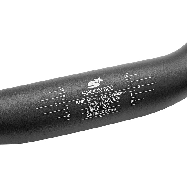 Spank Spoon 800 Cintre Ø31,8mm 40mm, noir