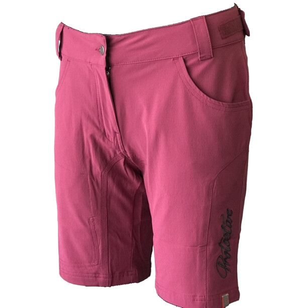 Protective Classico Pantalones cortos Mujer, rojo/rosa
