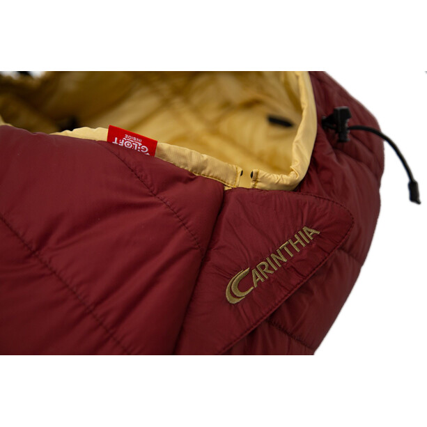 Carinthia G 180 Sac de couchage L Femme, rouge/jaune