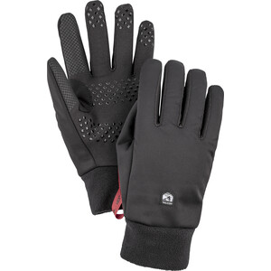 Hestra Windshield 5-vinger Liner Handschoenen, zwart zwart