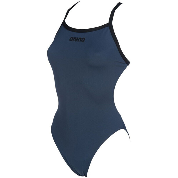 arena Solid Light Tech High Jednoczęściowy strój kąpielowy Kobiety, niebieski