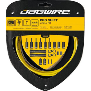 Jagwire 2X Pro Shift Gearkabelsæt, gul gul