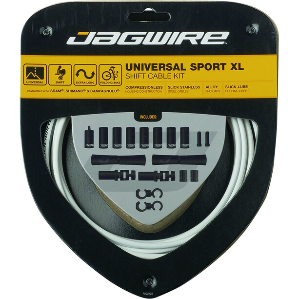 Jagwire Sport XL Set Cable Cambio 4000mm, blanco