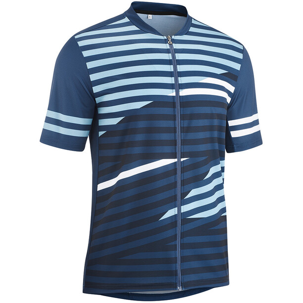 Gonso Agno T-shirt de cyclisme manches courtes avec zip Homme, bleu