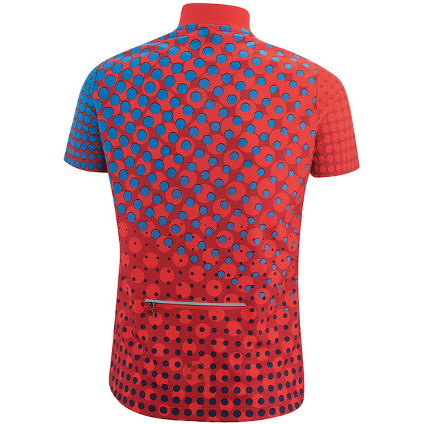 Gonso Korbi T-shirt de cyclisme avec zip pectoral Enfant, rouge
