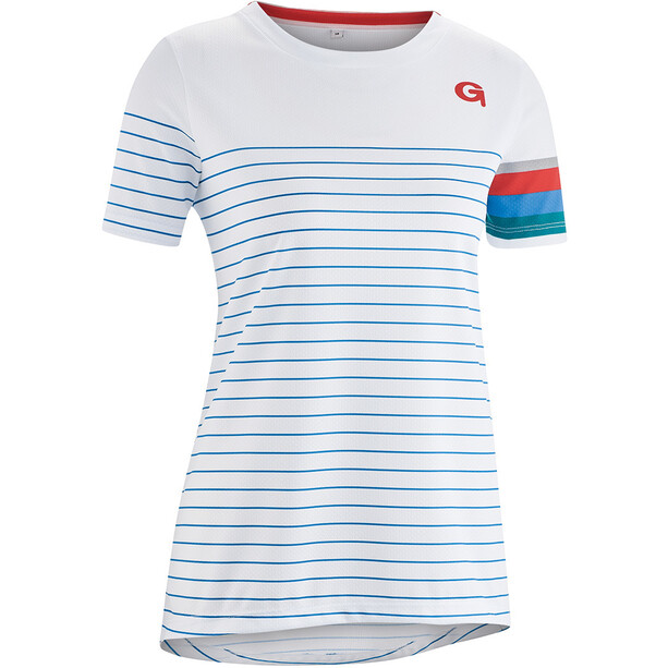 Gonso Naira T-Shirt de cyclisme manches courtes Femme, blanc