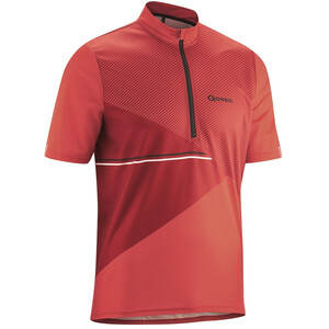 Gonso Ripo T-shirt de cyclisme avec zip pectoral Homme, rouge
