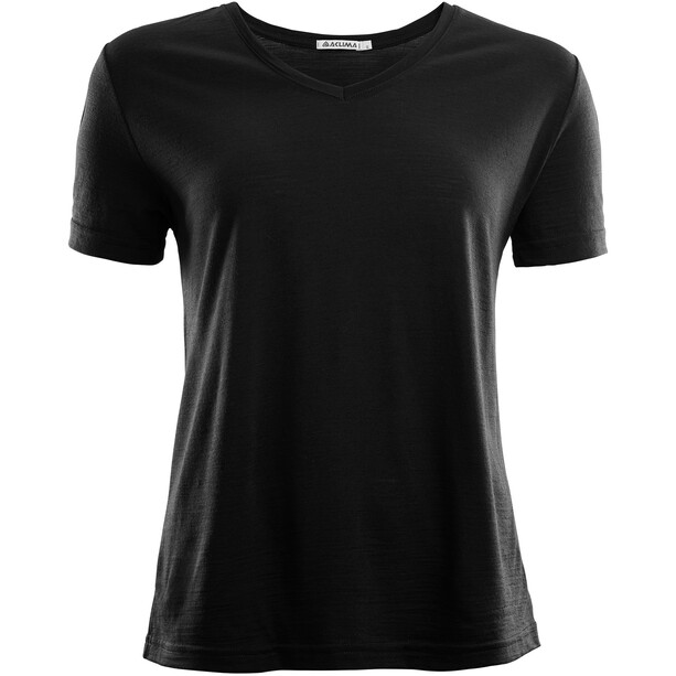 Aclima LightWool Camiseta Suelta Mujer, negro