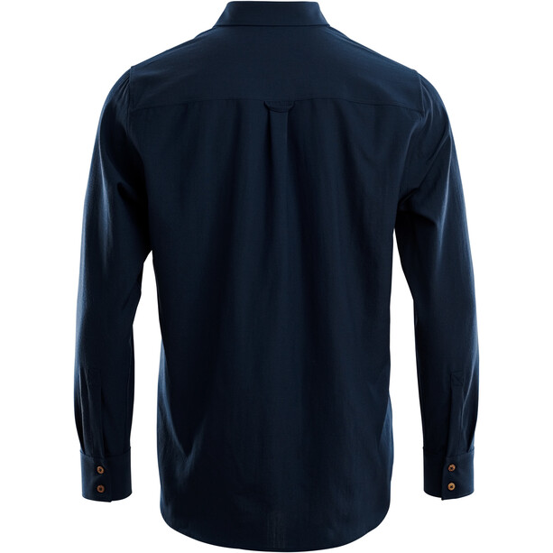 Aclima Woven Wool Camiseta Hombre, azul