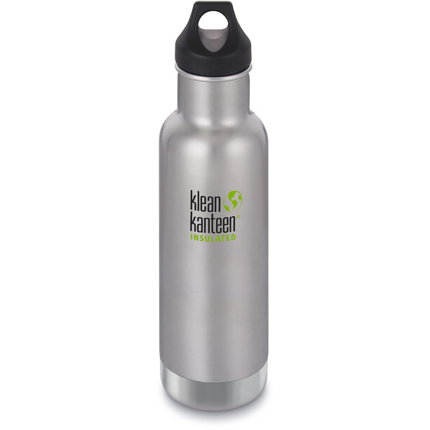 Klean Kanteen Classic Vacuum Insulated flaske Loop Cap 592ml sølv