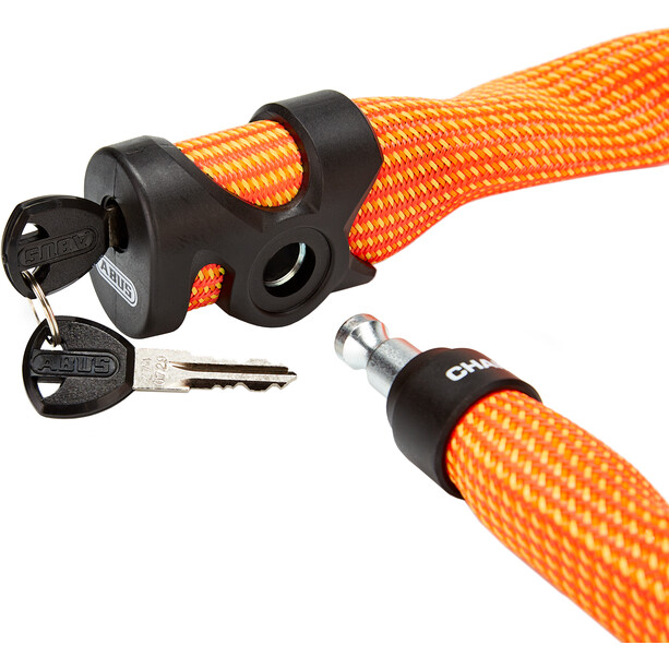 ABUS IvyTex 7210 Chain Lock sparkling orange