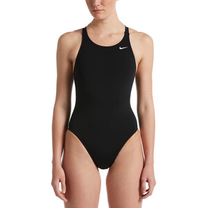 Nike Swim Hydrastrong Solids Traje Baño Una Pieza Fastback Mujer, negro negro