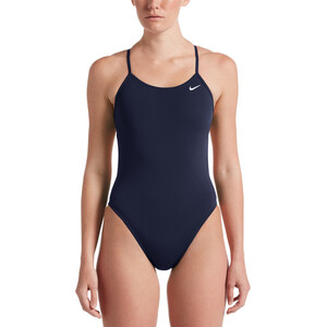Nike Swim Hydrastrong Solids Cut Out One Piece Badeanzug Damen blau blau