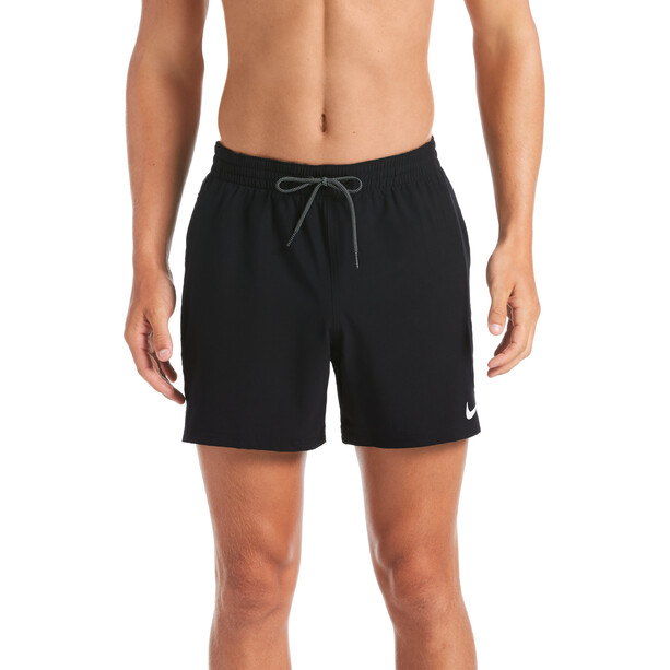 Nike Swim Logo Tape Racer 5" Volley Shorts Herren schwarz