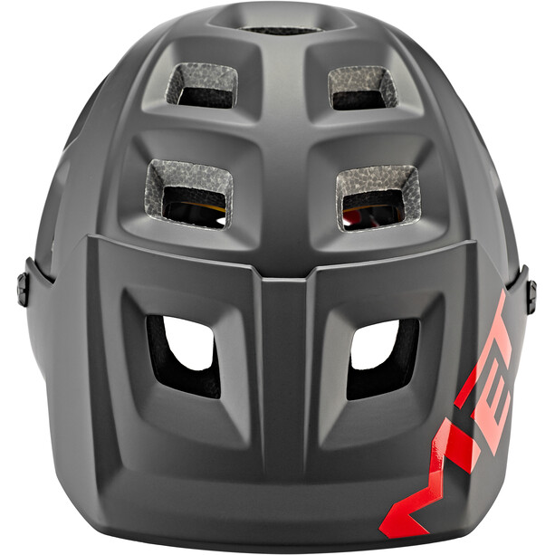 MET Terranova MIPS Helm, zwart/rood