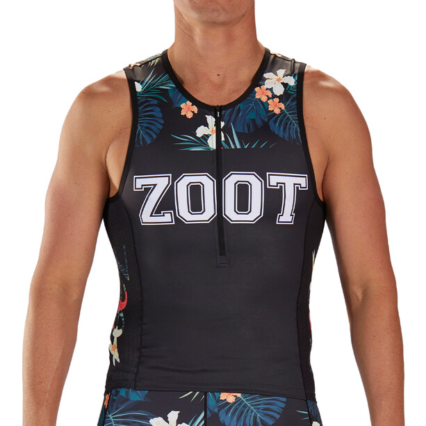 Zoot LTD Débardeur de triathlon Homme, noir/Multicolore