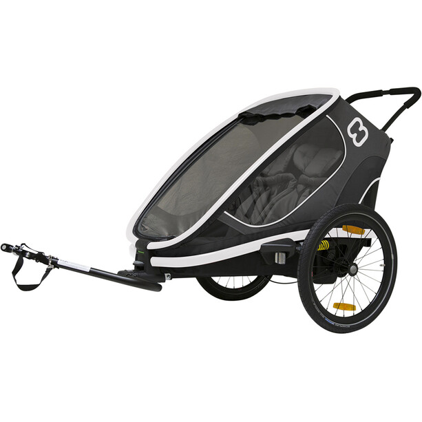 Hamax Outback Bike Trailer incl. Bicycle Arm & Stroller Wheel grey