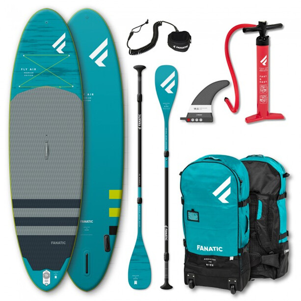 Fanatic Fly Air Premium/C35 SUP Package 10'4" Inflatable SUP with Paddle and Pump 
