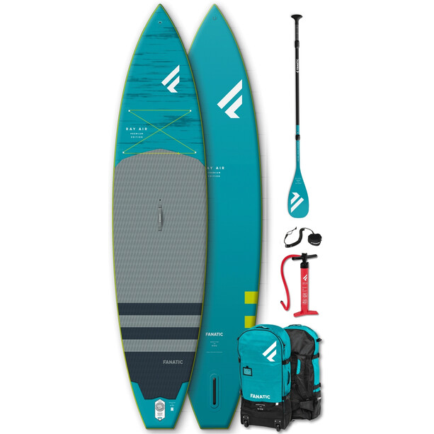 Fanatic Ray Air Premium/C35 SUP Package 12'6"x32" Inflatable SUP with Paddle and Pump 
