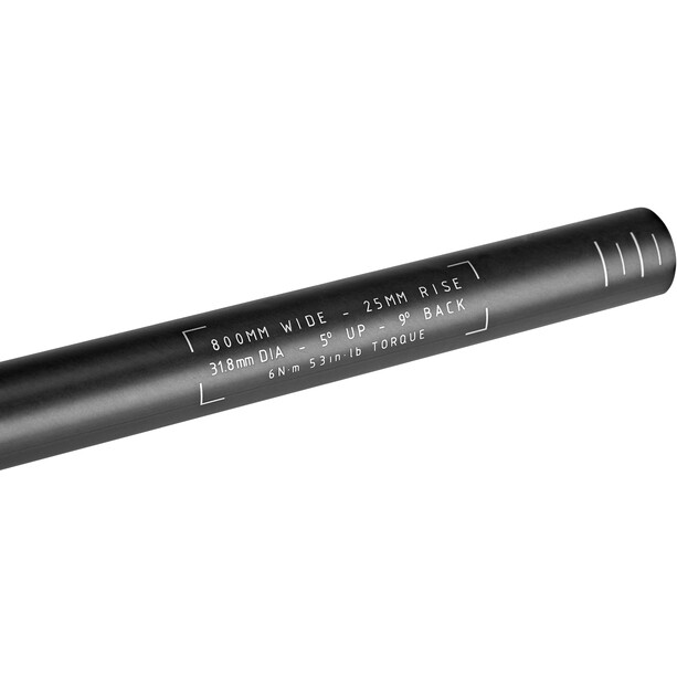 Truvativ Descendant Riser Carbon DH Manillar Ø31,8mm 25mm, negro