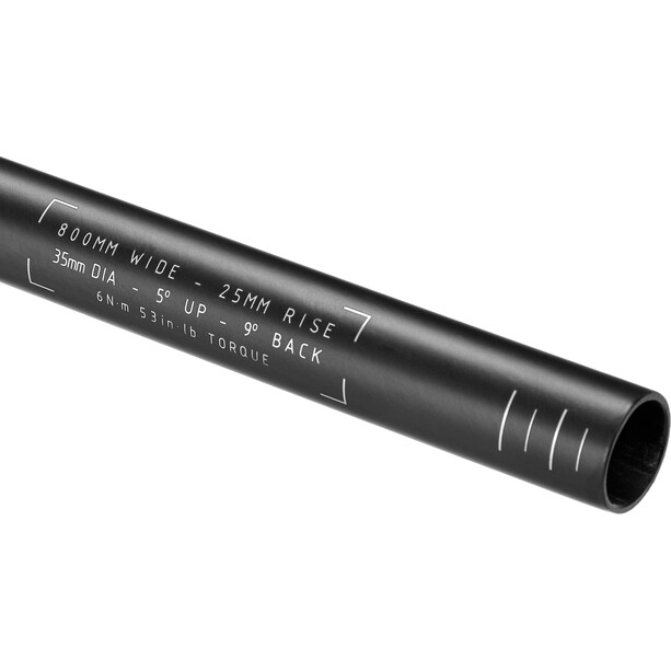 Truvativ Descendant Riser Carbon DH Cintre Ø35mm 25mm, noir