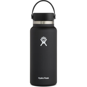 Hydro Flask Wide Mouth Flasche mit Flex Deckel 946ml schwarz schwarz