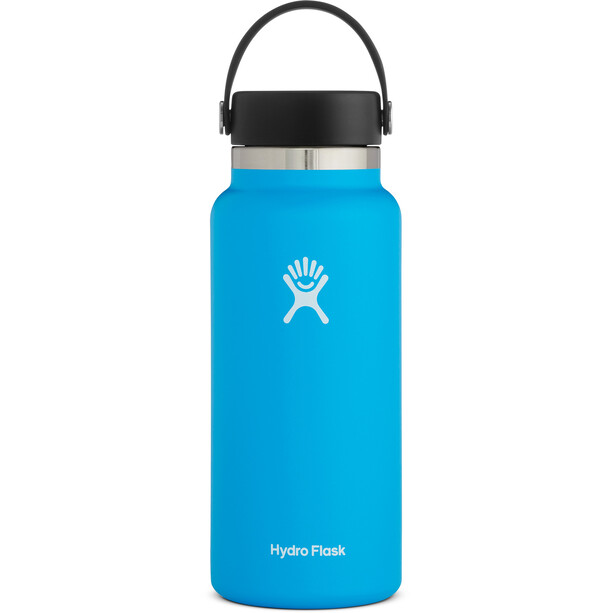 Hydro Flask Wide Mouth Flaska med Flex Cap 946ml blå