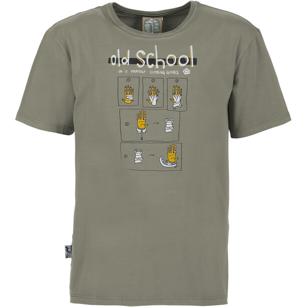 E9 Old School T-Shirt Herren grau