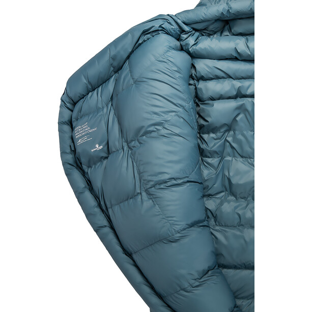 Grüezi-Bag Biopod Down Hybrid Ice Cold 180 Schlafsack blau