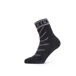 Sealskinz Waterproof Warm Weather Ankle Socks with Hydrostop, negro/gris negro/gris