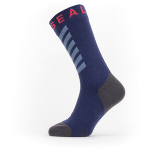 Sealskinz Waterproof Warm Weather Mid Socks with Hydrostop navy blue/grey/red navy blue/grey/red