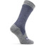 Sealskinz Waterproof All Weather Mid Socks navy blue/grey marl