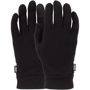 POW Merino Liner Handschuhe Damen schwarz