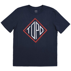 Topo Designs Diamond T-shirt Heren, blauw blauw