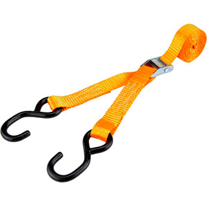 CAMPZ Cintura Di Ancoraggio Con Doppio Gancio a S 2,5cm x 4m, arancione arancione