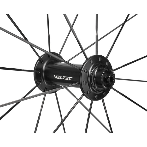 Veltec Speed 6.0 Racefiets Wielset 63mm velg QR Shimano/SRAM, zwart