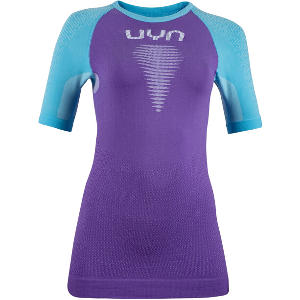 UYN Marathon OW SS Shirt Women deep lavander/river blue/white