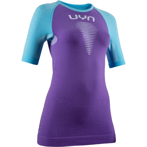 UYN Marathon OW SS Shirt Women deep lavander/river blue/white