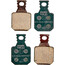 Magura 8.S Sport Klocki do hamulców tarczowych dla 4-tłoczkowego MT, w tym 2 śruby mocujące klocki hamulcowe, zielony
