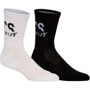 asics Katakana Socken 2er Pack schwarz/weiß schwarz/weiß