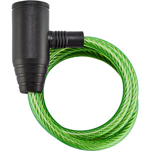 Axa Zipp Coil Cable Lock Ø8mm 120cm green