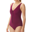 TYR Solids V-Ausschnitt Zip Controlfit Badeanzug Damen pink