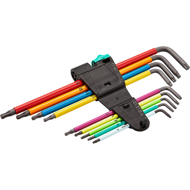 Wera 967 TX XL Multicolour Zeskantsleutel set Met 9 Tools, lang