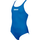 arena Solid Swim Pro Jednoczęściowy strój kąpielowy Dziewczynki, niebieski