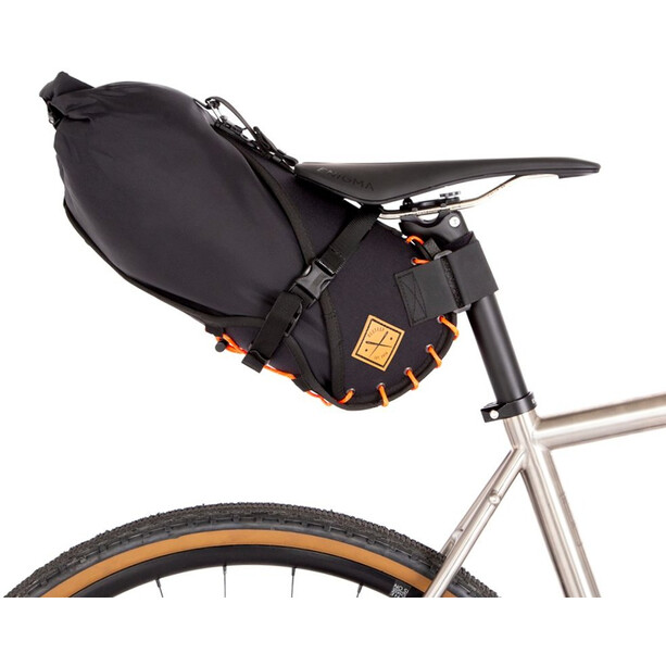 Restrap Small Saddle Bag with Dry Bag 8l black/orange