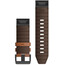 Garmin QuickFit Bracelet de montre en cuir 26mm pour Fenix 6X, marron