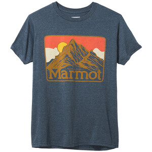 Marmot Mountain Peaks T-Shirt Kurzarm Herren blau